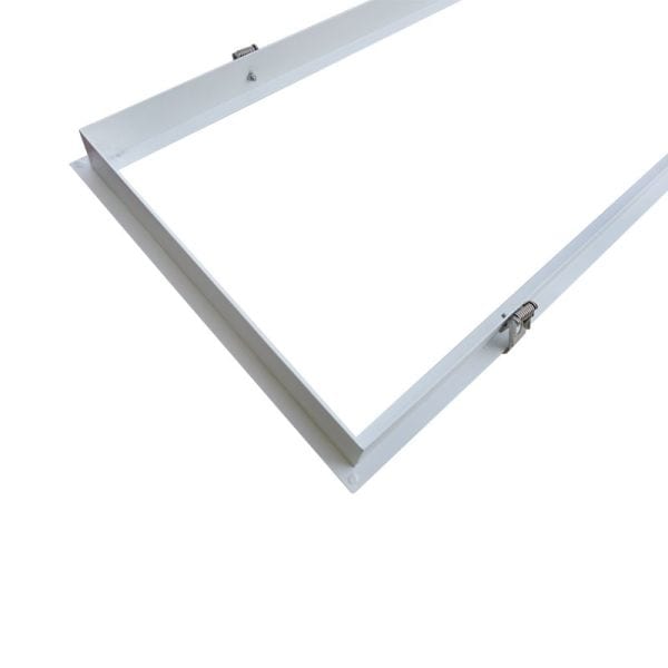 DOTLUX - Einbaurahmen für LED-Panel 1195x295mm für Trockenbaudecke, pulverbeschichtet, weiß mit Clips