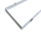 DOTLUX - Einbaurahmen für LED-Panel 1195x295mm für Trockenbaudecke, pulverbeschichtet, weiß mit Clips