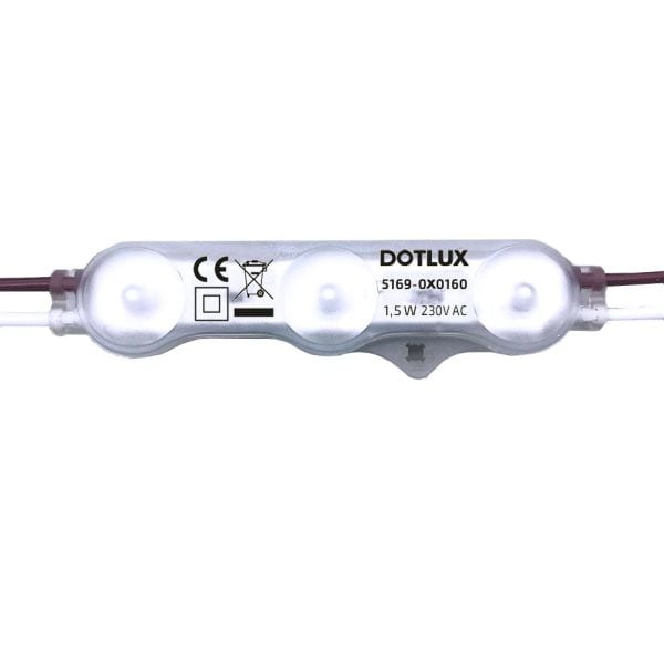 DOTLUX - LED-Modul ACplus 1,5W 160° IP67 3000K 100er Kette