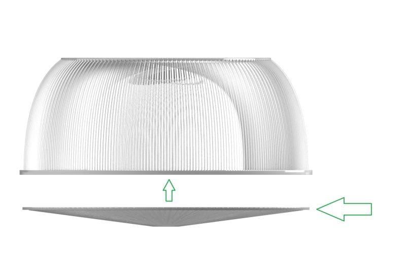 DOTLUX - Blendschutzabdeckung für Art. 5153 für LIGHTSHOWERdob (5152-150120) und LIGHTSHOWERsmart (5370-******), nur verwendbar zusammen mit Reflekto
