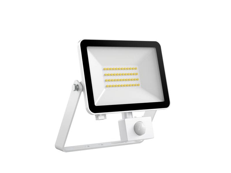 DOTLUX - LED-Strahler FLOORslim-sensor 30W 3000K weiß mit Bewegungsmelder PIR