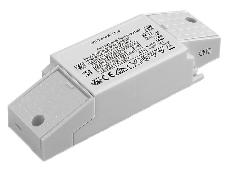DOTLUX - LED-Netzteil CC 13-30W 500-700mA 26-42V dimmbar Phasenab/-anschnitt