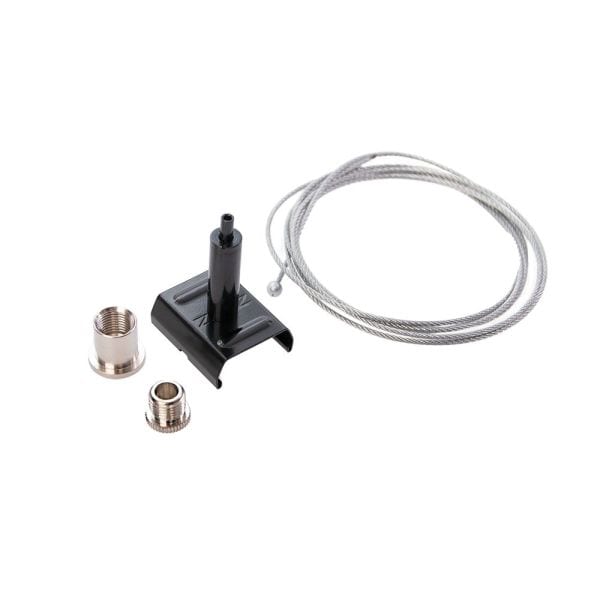DOTLUX - 3 Phasen-Schienenabhängungsset PRO, 1,5 m. Draht, schwarz