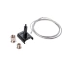 DOTLUX - 3 Phasen-Schienenabhängungsset  PRO, 1,5 m. Draht, schwarz