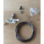 DOTLUX - 3 Phasen-Schienenabhängungsset PRO, 1,5 m. Draht, weiss