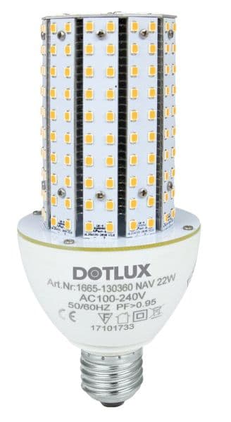 DOTLUX - LED-Strassenlampe RETROFITprotect E27 18W 3000K