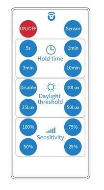 DOTLUX - Fernbedienung für LED-Balkenleuchte LIGHTBARsensor