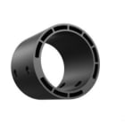 DOTLUX - Mastreduzier-Adapter für LED-Strassenleuchte PLAZA 100W (5155-030155) von 76mm auf 60mm