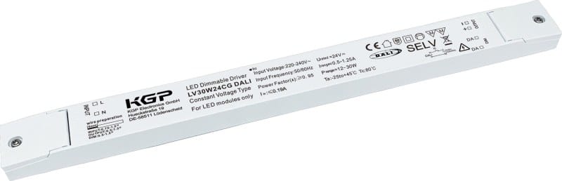DOTLUX - LED-Netzteil CV 24V 12-30W <0,19A dimmbar DALI IP20