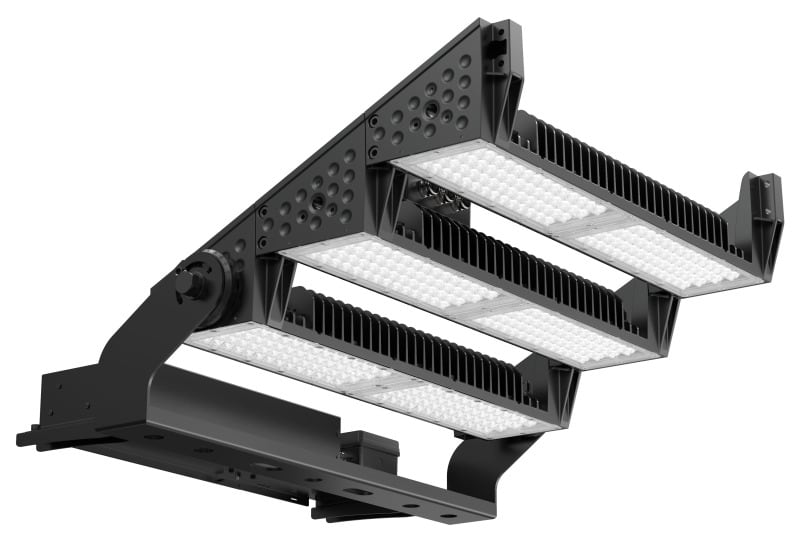 DOTLUX - LED-Fluter HLFsport 1200W 3000K 1-10V dimmbar 80*12° Abstrahlwinkel