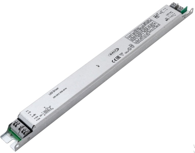 DOTLUX - LED-Netzteil CC für QUICK-FIXdc 6-50W 100-1400mA 25-54V DALI dimmbar NFC linear Werkseitig 350mA/1400mA