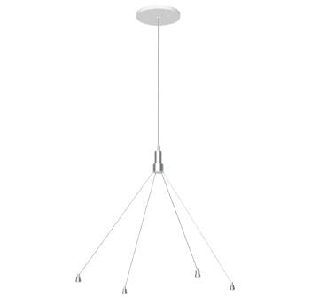 DOTLUX - Pendelset Seil mit Deckenbaldachin 1,5m  für Ø600 LED-Leuchte GALAXO