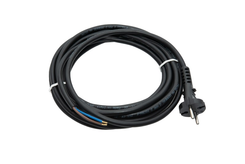 DOTLUX - Netzkabel Konturenstecker 5m schwarz offenes Ende