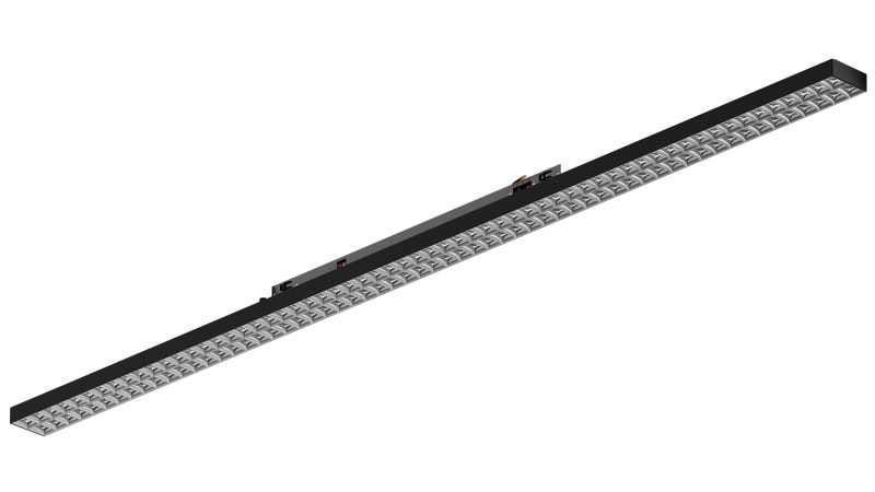 DOTLUX - LED-Leuchteneinsatz LINEAtrack-ugr<19 1500mm 42-60W 4000K schwarz 80°