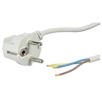 DOTLUX - Netzkabel inkl. Schukostecker 1,8m grau