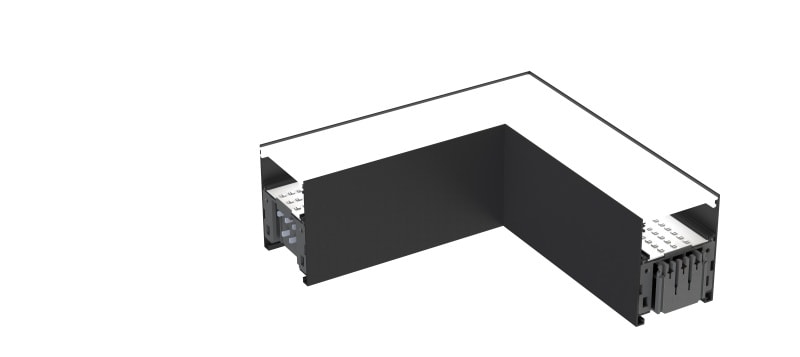 DOTLUX - DOTLUX CONNECT Lineare LED-Leuchte Ecke Rechts 12W 4000K DALI