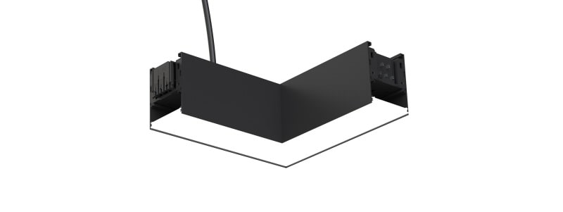 DOTLUX - DOTLUX CONNECT Lineare LED-Leuchte Ecke Links m. Einspeiserkabel 12W 4000K DALI