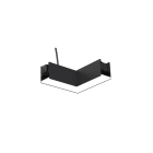 DOTLUX - DOTLUX CONNECT Lineare LED-Leuchte Ecke Links m. Einspeiserkabel 12W 4000K DALI