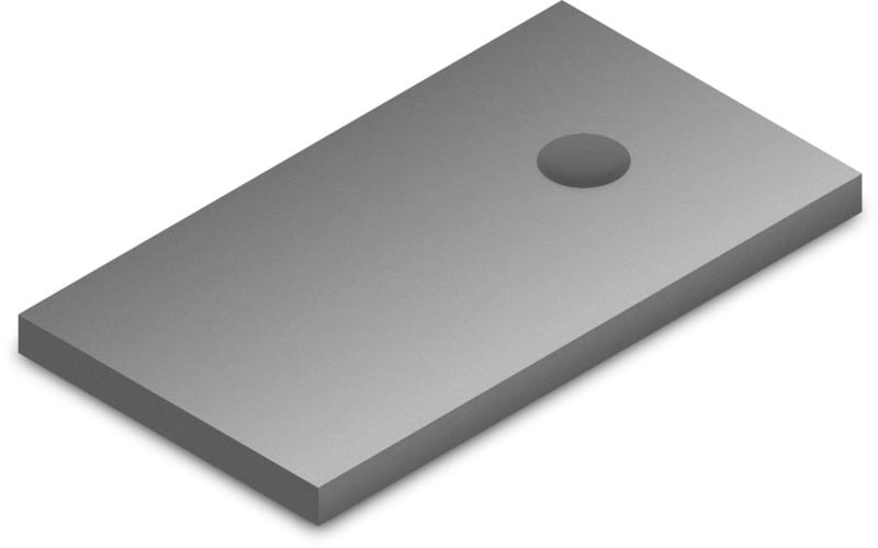 K2 SYSTEMS - Aluminium Adapterblech M12 für Dachanbindung