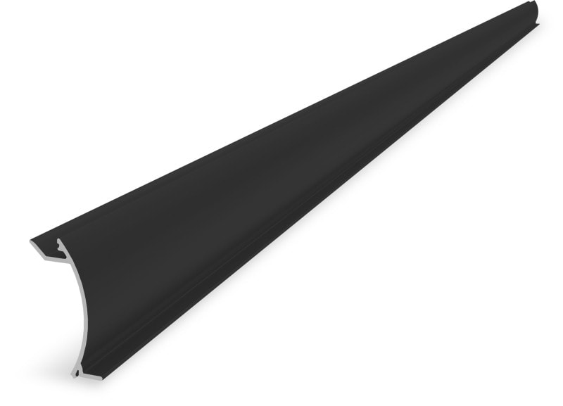 K2 SYSTEMS - Abdeckung für Einlegeschiene 2.0 - 30, 2,85 m, schwarz
