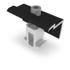 K2 SYSTEMS - DomeClamp Endklemmen Set 30-50 mm, schwarz eloxiert