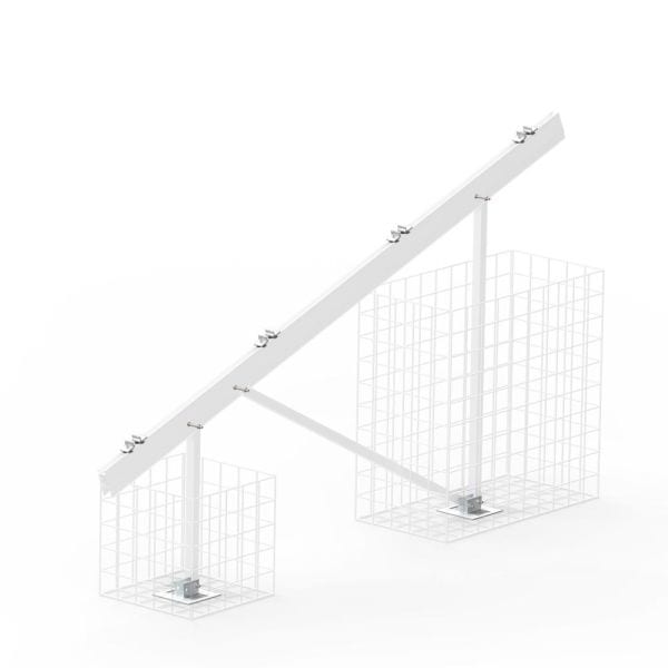 K2 SYSTEMS - N-Rack Kit für die Anbindung an Gabionen