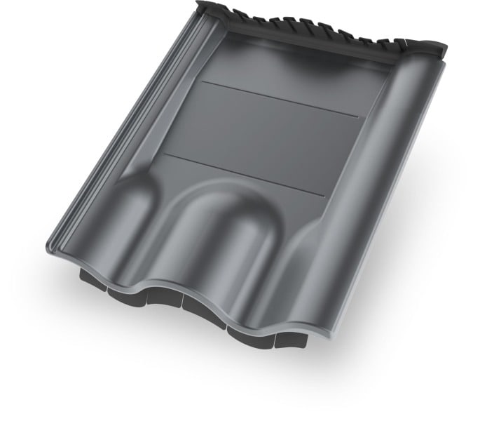 K2 SYSTEMS - K2 4-Tile Metallersatzziegel, grau