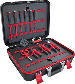 INTERCABLE - Hartschalenkoffer ''EuroCompact'' bestückt