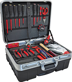 INTERCABLE - Hartschalenkoffer ''Professional Trolley'' bestückt