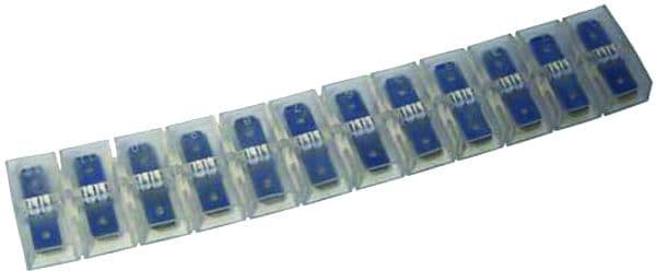 INTERCABLE - Flachsteck-Kupplungen Polzahl 12, 6,3 x 0,8 weich-PP