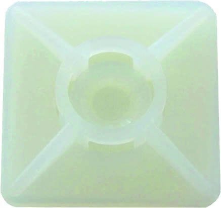 INTERCABLE - Befestigungssockel 26,5 x 26,5mm, selbstklebend, natur