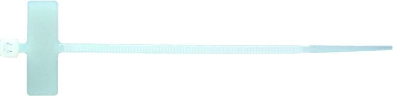 INTERCABLE - Kabelbinder 200 x 2,5 mm mit Beschriftungsfeld, natur