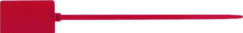 INTERCABLE - Kabelbinder 363 x 7,5 mm mit großem Beschriftungsfeld, rot