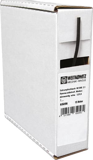 INTERCABLE - Minibox Schrumpfschlauch Typ W 135B, 2:1 schwarz, 3,2/ 1,6 mm,