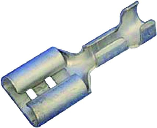 INTERCABLE - Flachsteckhülse DIN 46247, 4-6mm² 6,3 x 0,8 Stahl, vernickelt