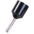 INTERCABLE - Isolierte Aderendhüls. f. kurzschl. Leitung 1,5mm² l2=10mm gv schwarz