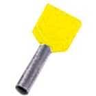 INTERCABLE - Isolierte Zwillingsaderendhülse 2 x 6mm² l2=14mm gv gelb