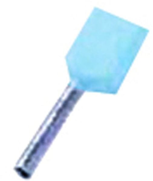 INTERCABLE - Isolierte Zwillingsaderendhülse 2 x 0,25mm² l2=8mm gv hellblau