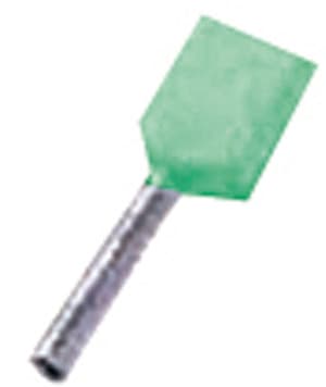 INTERCABLE - Isolierte Zwillingsaderendhülse 2 x 0,34mm² l2=8mm gv türkis