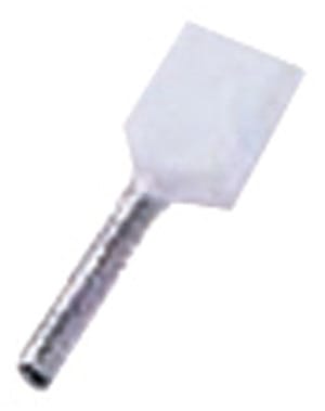 INTERCABLE - Isolierte Zwillingsaderendhülse 2 x 0,5mm² l2=8mm gv weiß