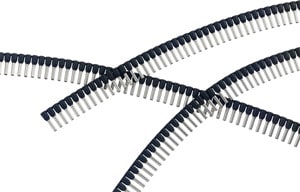 INTERCABLE - Isolierte Aderendhülse DIN 46228 T4, 1mm² l2=8mm gv rot, Streifenform