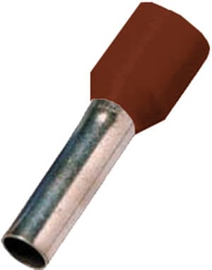 INTERCABLE - Isolierte Aderendhülse 0,14mm² l2=8mm gv braun