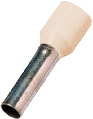 INTERCABLE - Isolierte Aderendhülse 10mm² l2=18mm gv elfenbein