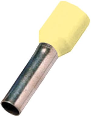 INTERCABLE - Isolierte Aderendhülse 0,25mm² l2=6mm gv hellgelb