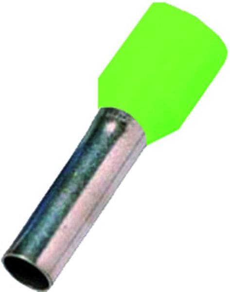 INTERCABLE - Isolierte Aderendhülse 0,34mm² l2=8mm gv hellgrün