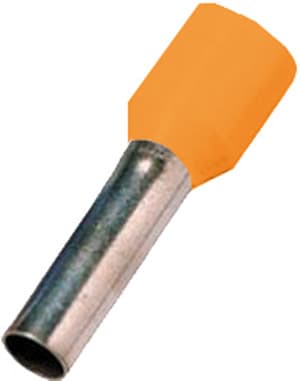 INTERCABLE - Isolierte Aderendhülse 0,5mm² l2=6mm gv orange