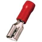 INTERCABLE - Isolierte Flachsteckhülse 0,5-1mm² 2,8 x 0,5 rot Messing