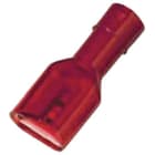 INTERCABLE - Vollisolierte Flachsteckhülse 0,5-1mm² 6,3 x 0,8 rot Messing