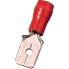 INTERCABLE - Isolierte Flachstecker 0,5-1mm² 2,8 x 0,8 rot Messing