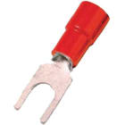INTERCABLE - Isolierte Quetschkabelschuh 10mm² M5 rot Gabel